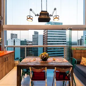 Apartment Edificio Summit Pinheiros: View Balcony With Pool & Fitness Near Subway